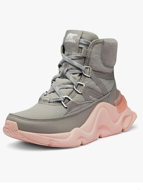 SOREL RNEGD Lace Storm Sneaker Bootie In Dove/Peach FITS SIZE 9